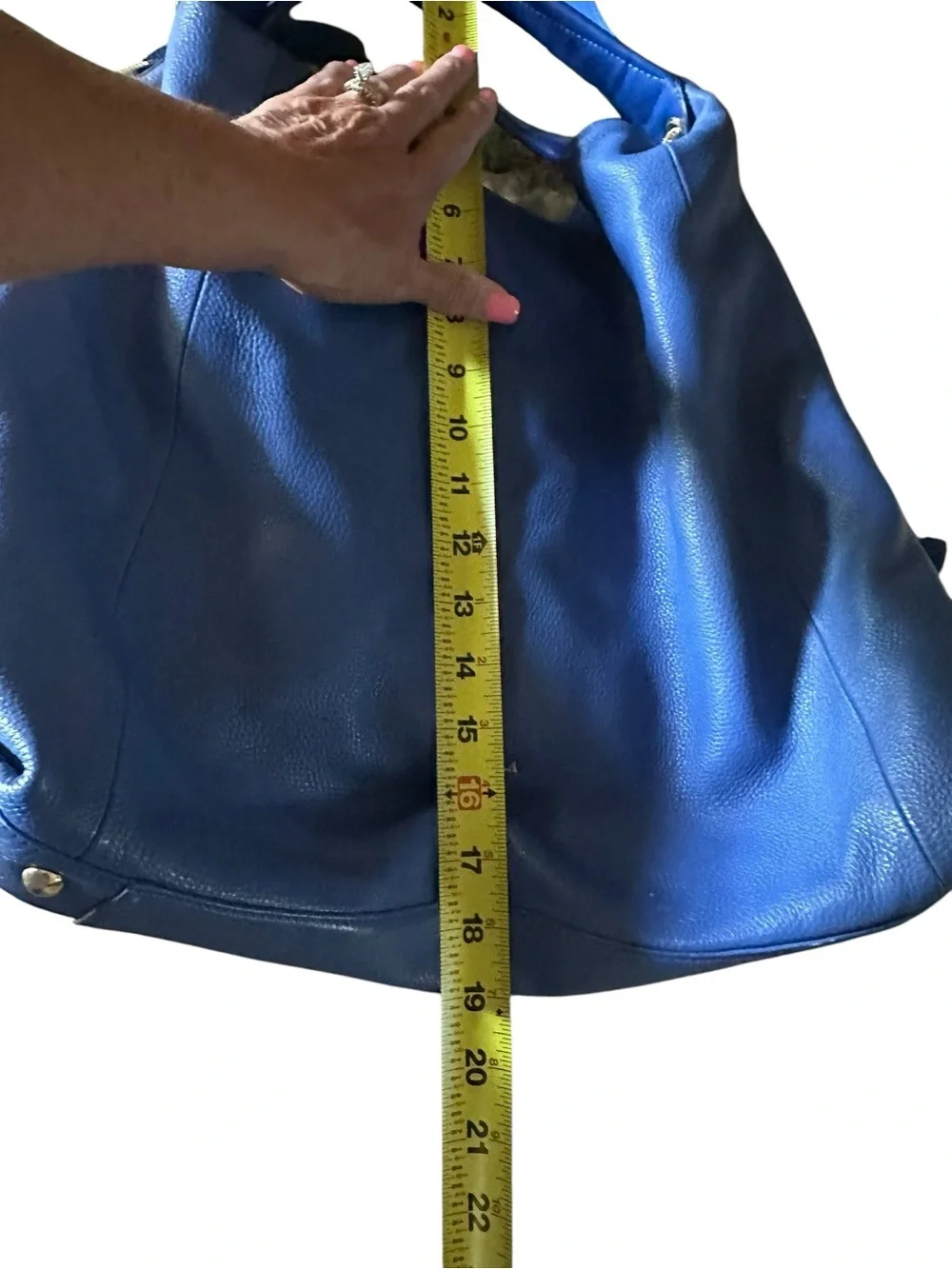 Furla Blue‎ Leather Handbag w/Shoulder Strap